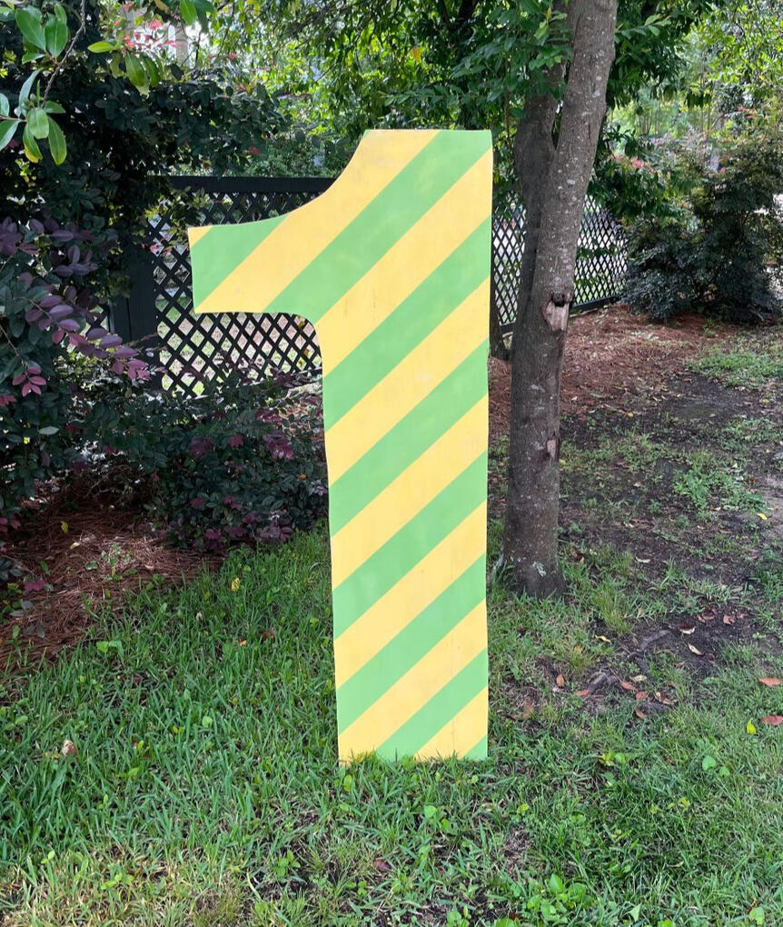 ONE - Green &amp; Yellow Stripe (BIG)