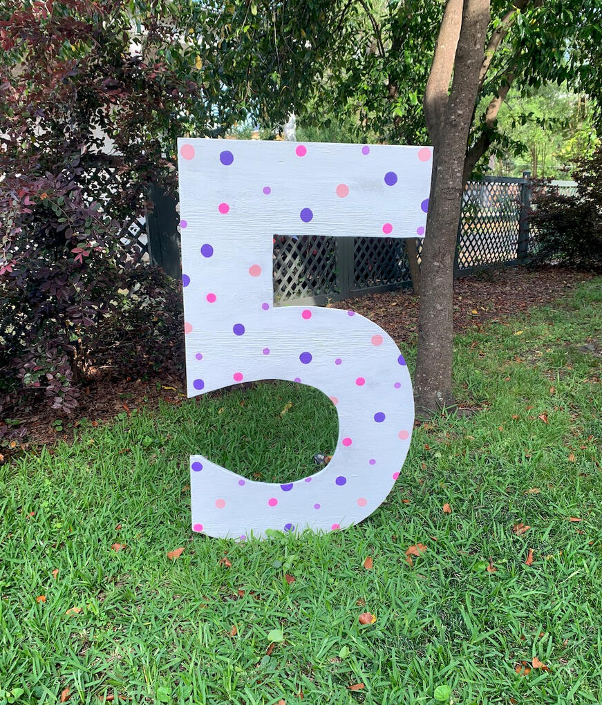 Five - Pink &amp; Purple Dot